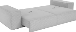 Trends by HG Big-Sofa »Conor XL, B: 268cm, Liegefläche: 138 x 194 cm, in Cord und Velours« mit Schlaffunktion und Bettkasten