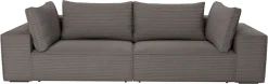 Trends by HG Big-Sofa »Conor XXL, B: 312cm, Liegefläche: 138x 238cm, in Cord und Velours« mit Schlaffunktion und Bettkasten