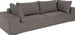 Trends by HG Big-Sofa »Conor XXL, B: 312cm, Liegefläche: 138x 238cm, in Cord und Velours« mit Schlaffunktion und Bettkasten
