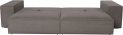 Trends by HG Big-Sofa »Conor XXL, B: 312cm, Liegefläche: 138x 238cm, in Cord und Velours« mit Schlaffunktion und Bettkasten