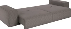Trends by HG Big-Sofa »Conor XXL, B: 312cm, Liegefläche: 138x 238cm, in Cord und Velours« mit Schlaffunktion und Bettkasten