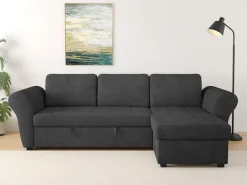 Trends by HG Ecksofa »Lasse L-Form, B: 259 cm« mit Schlaffunktion & Bettkasten
