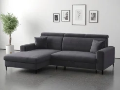 Trends by HG Ecksofa »Nizza, L-Form, B: 250cm« mit Schlaffunktion und Bettkasten