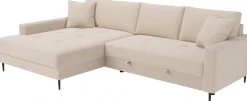 Trends by HG Ecksofa »Summer, B: 284 cm, mit Schlaffunktion und Wellenfederung«