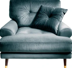 Trends by HG Loungesessel »TOKIO« in Microfaser mit hochwertigem Holz/Metallfuß