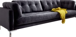 Trends by HG 3-Sitzer »Landau« in Cord-Stoff mit Metallfuß