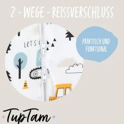 TupTam Babyschlafsack »Schlafsack mit Füßen Babyschlafsack mit Beinen Unwattiert«