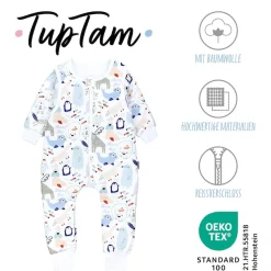 TupTam Babyschlafsack »Schlafsack mit Füßen Baby Schlafsack mit Beinen und Ärmel ganzjährig«