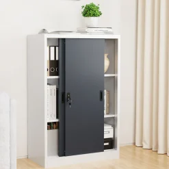 VCM Aktenschrank »Büroschrank Stahlschrank abschließbar Malivo 3fach« 1 Stk. tlg.