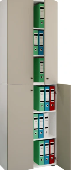 VCM Aktenschrank »Büroschrank Bücher Ordner Aktenschrank Lona 6fach« 1 Stk. tlg.