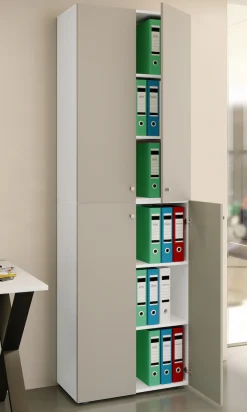 VCM Aktenschrank »Büroschrank Bücher Ordner Aktenschrank Lona 6fach« 1 Stk. tlg.