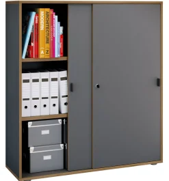 VCM Aktenschrank »Büroschrank Aktenschrank Schiebetüren Salia 3fach« 1 Stk. tlg.