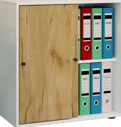 VCM Aktenschrank »Büroschrank Aktenschrank Schiebetüren Lona 2fach« 1 Stk. tlg.