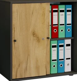 VCM Aktenschrank »Büroschrank Aktenschrank Schiebetüren Lona 2fach« 1 Stk. tlg.