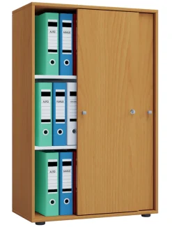 VCM Aktenschrank »Büroschrank Aktenschrank Schiebetüren Lona 3fach« 1 Stk. tlg.