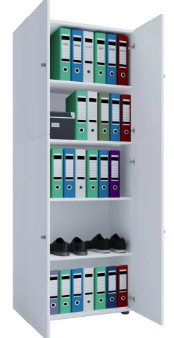 VCM Aktenschrank »Büroschrank Bücher Ordner Aktenschrank Lona 5fach« 1 Stk. tlg.