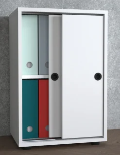 VCM Aktenschrank »Büroschrank Schiebetüren Aktenschrank Ulas 2fach« 1 Stk. tlg.