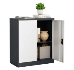 VCM Aktenschrank »Büroschrank Stahlschrank abschließbar Malivo 2fach« 1 Stk. tlg.