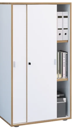 VCM Aktenschrank »Büroschrank Aktenschrank Schiebetüren Salia 3fach« 1 Stk. tlg.