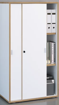 VCM Aktenschrank »Büroschrank Aktenschrank Schiebetüren Salia 3fach« 1 Stk. tlg.