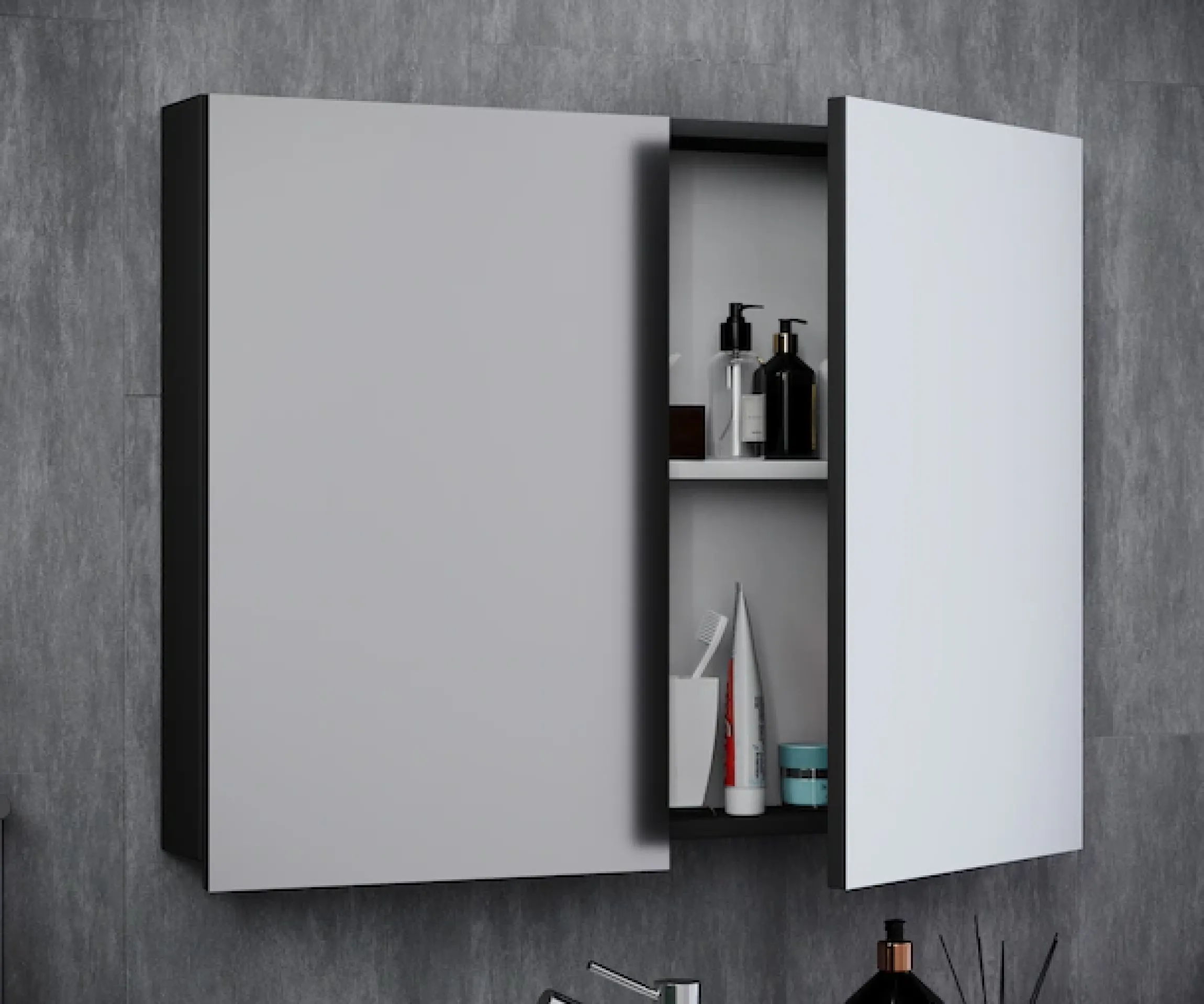 VCM Badspiegel »Spiegelschrank Spiegel Badezimmer Badinos 60x80 cm«