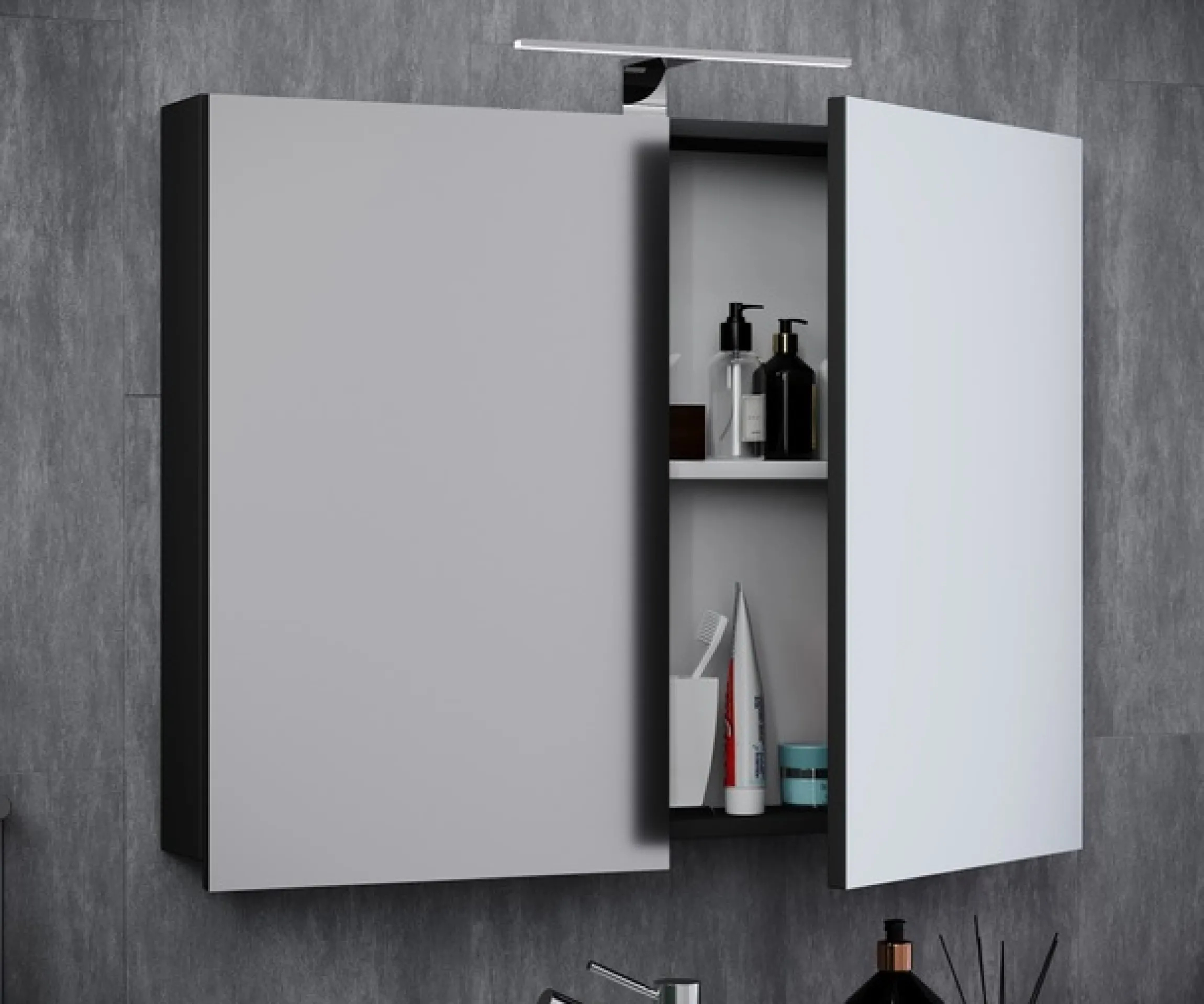 VCM Badspiegel »Spiegelschrank Spiegel Badezimmer Badinos 60x80 cm«