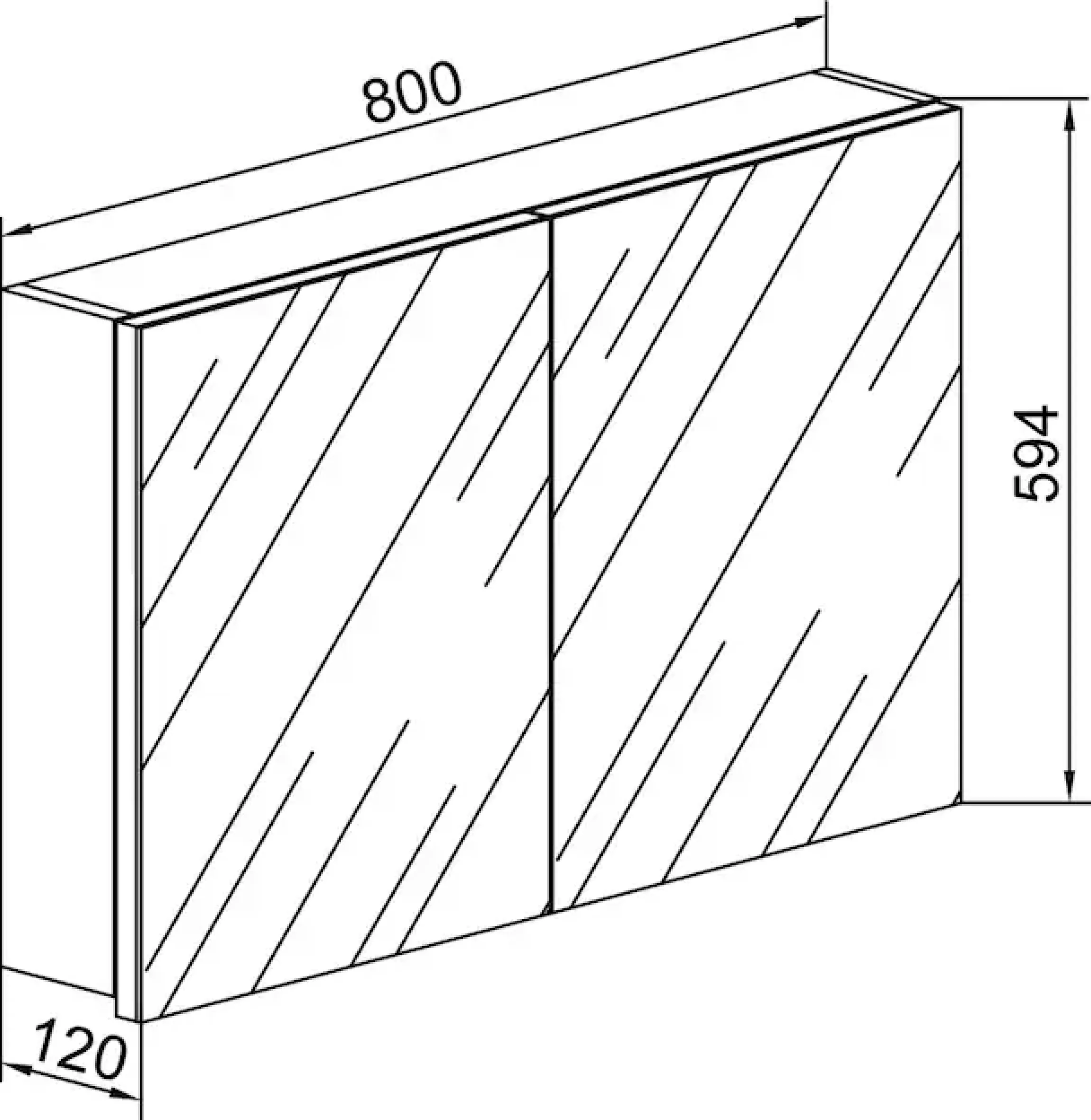 VCM Badspiegel »Spiegelschrank Spiegel Badezimmer Badinos 60x80 cm«