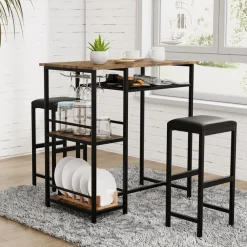 VCM Bartisch »3 tlg. Set Bartisch Bistrotisch Barhocker Kolari« 3 Stk. tlg.