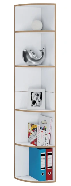 VCM Bücherregal »Elegantes Holzregal Eckregal Regal Salia 5fach« 1 Stk. tlg.
