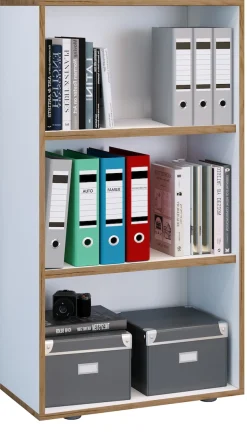 VCM Bücherregal »Holz Büro Regal Bücher Ordner Aktenregal Salia 3f« 1 Stk. tlg.