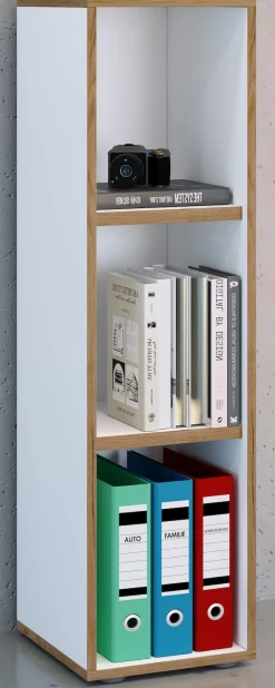 VCM Bücherregal »Holz Büro Regal Bücher Ordner Aktenregal Salia 3f« 1 Stk. tlg.