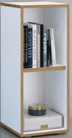 VCM Bücherregal »Holz Büro Regal Bücher Ordner Aktenregal Salia 2f« 1 Stk. tlg.