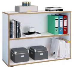 VCM Bücherregal »Holz Büro Regal Bücher Ordner Aktenregal Salia 2f« 1 Stk. tlg.