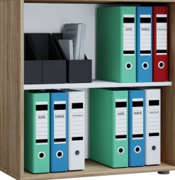 VCM Bücherregal »Holz Büro Regal Bücher Ordner Aktenregal Lona 2f« 1 Stk. tlg.