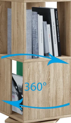 VCM Bücherregal »Holz Regal Büroregal Aktenregal drehbar Stifta L« 1 Stk. tlg.