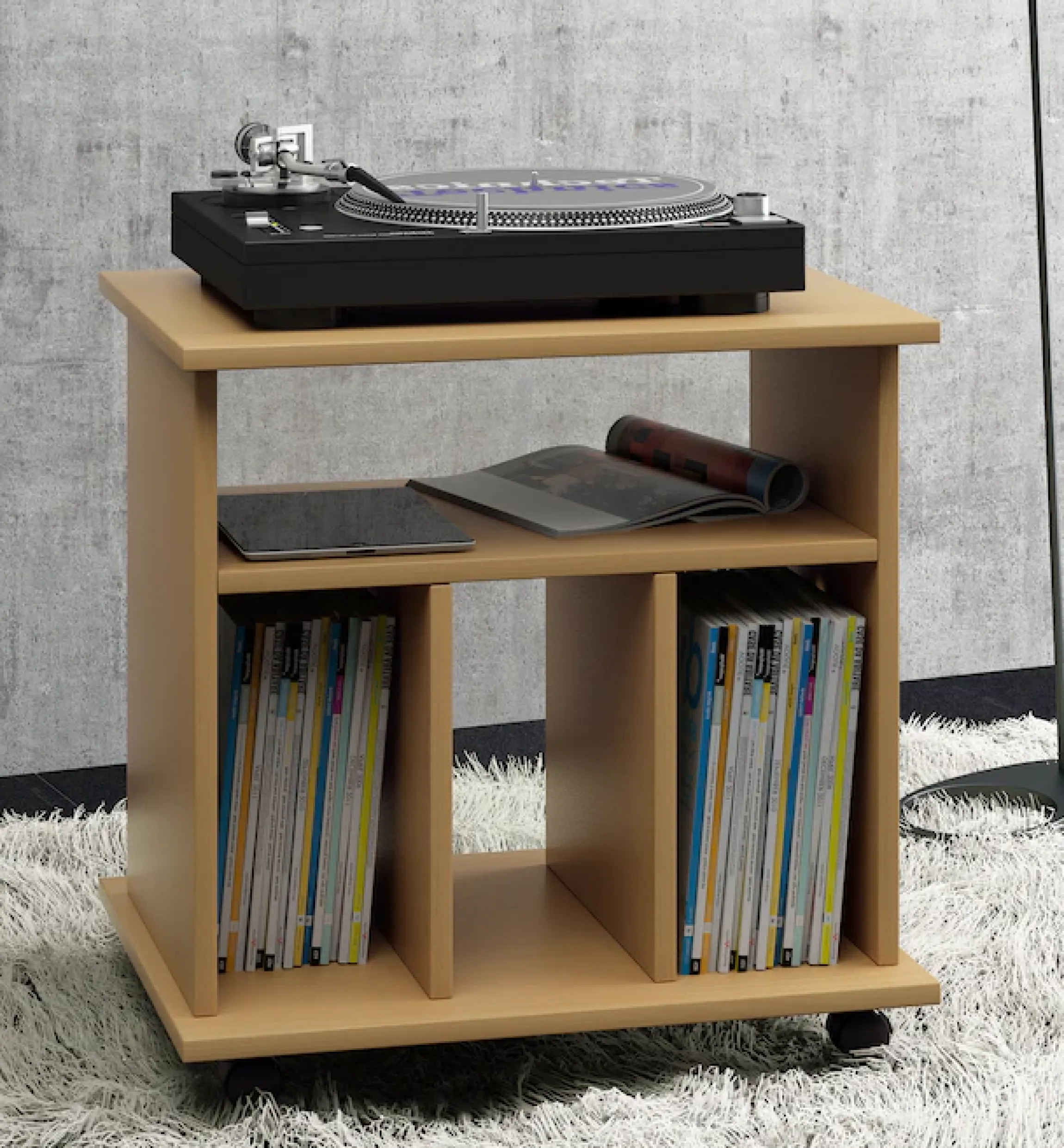 VCM Couchtisch »Holz Beistelltisch Couchtisch Rollen Tabina« 1 Stk. tlg.