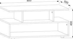 VCM Couchtisch »Holz Sofatisch Couchtisch Wohnzimmertisch Esila« 1 Stk. tlg.