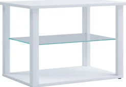 VCM Couchtisch »Holz Sofatisch Couchtisch Glas Tisch Wanilo M« 1 Stk. tlg.