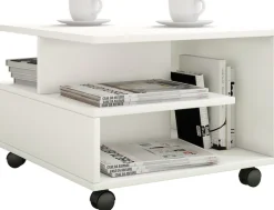 VCM Couchtisch »Holz Sofatisch Couchtisch Rollen rollbar Stango S« 1 Stk. tlg.