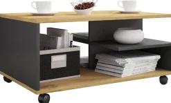 VCM Couchtisch »Holz Sofatisch Couchtisch Rollen rollbar Stango L« 1 Stk. tlg.