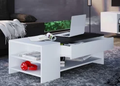 VCM Couchtisch »Holz Sofatisch Couchtisch Schublade Tindus« 1 Stk. tlg.