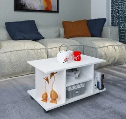 VCM Couchtisch »Holz Sofatisch Couchtisch Rollen Findula« 1 Stk. tlg.