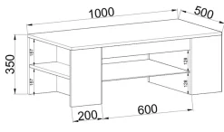 VCM Couchtisch »Holz Sofatisch Couchtisch Schublade Glas Tunas« 1 Stk. tlg.