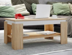 VCM Couchtisch »Holz Sofatisch Couchtisch Beistelltisch Rolas« 1 Stk. tlg.