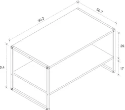 VCM Couchtisch »Industrie Styl Sofatisch Couchtisch Insasi L« 1 Stk. tlg.