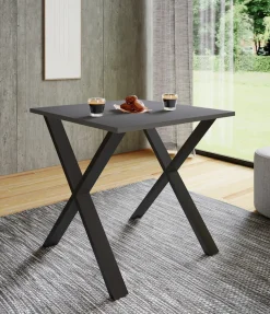 VCM Esstisch »Premium Holz Esstisch Küchentisch Xona X 80x80« 1 Stk. tlg.