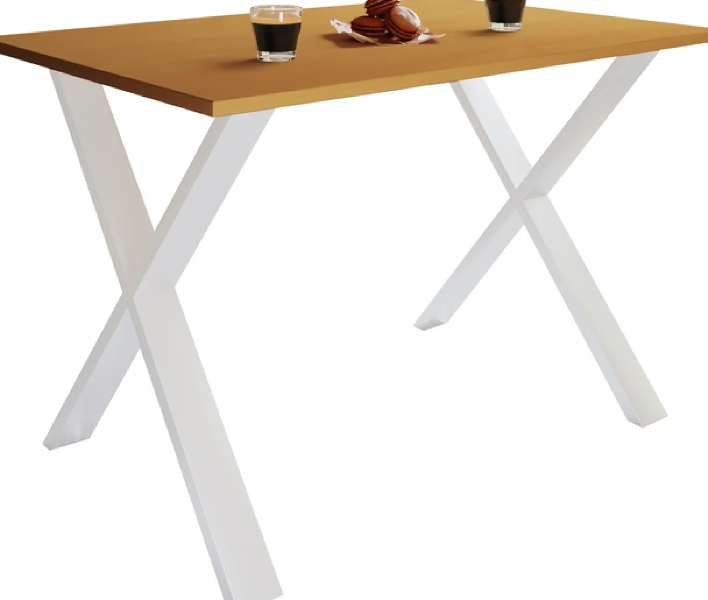 VCM Esstisch »Premium Holz Esstisch Küchentisch Xona X 110x80« 1 Stk. tlg.