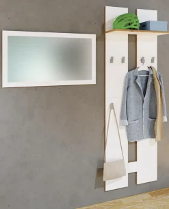 VCM Garderobenschrank »Holz Set Dielenmöbel Gardeobe Kleiderhaken Salia L« 1 Stk. tlg.