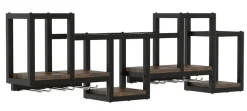 VCM Hängeschrank »Holz Wandregal Gewürze Gläser Regal Küche Kolari M« 1 Stk. tlg.