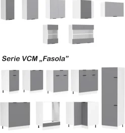 VCM Hängeschrank »Küchenschrank B. 80 cm Hängeschrank Küche Fasola« 1 Stk. tlg.
